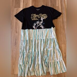 Custom Tom Petty Band Tee Dress XXXL (Upcycled)